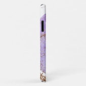 紫ガーリー金ゴールド水彩抽象芸術装飾品 Case-Mate iPhoneケース (裏面/右)