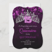 紫キンセアニェラティアラ招待状 招待状 (正面)
