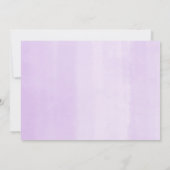 紫キンセアニェラフローララベンダー薄紫写真 招待状 (裏面)
