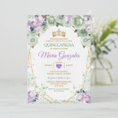 紫キンセアニラセージグリーンメキシカンチョウ 招待状 (スタンド正面)