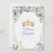 紫キンセアニラセージグリーンメキシカンチョウ 招待状 (裏面)