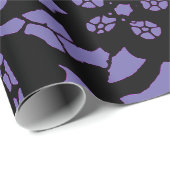 紫ギフト包装アンティークにおける紙レース模様 ラッピングペーパー (ロールコーナー)