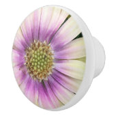 紫クリームの花摘み セラミックノブ (右)