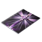 紫クロスジャーナル ノートブック (左側)