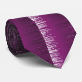 紫クールと黒のストライプの絵を描効果 ネクタイ (ロール)