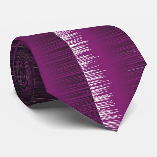 紫クールと黒のストライプの絵を描効果 ネクタイ (ロール)
