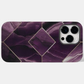 紫クールエレガント大理石 Case-Mate iPhoneケース (裏面 (横))