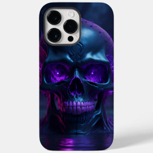 紫クール火スカル Case-Mate iPhone 14 PRO MAXケース