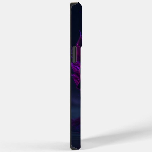 紫クール火スカル Case-Mate iPhoneケース (裏面 / 右)