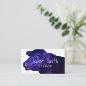 紫クール牛カスタム両面 名刺 (スタンド正面)