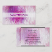紫クール色抽象芸術ア絵画ート 名刺 (正面/裏面)