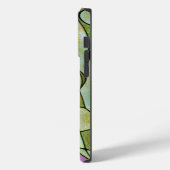 紫クール黄の緑のおもしろい熱狂する円 Case-Mate iPhoneケース (裏面 / 左)