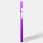紫グラデーショグラデーションンのジオメトリメッシュパターン Case-Mate iPhoneケース (裏面 / 左)