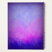 紫グラデーションのぶら下がった光のウェディングプランナー書 プランナー手帳 (裏面)