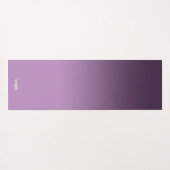 紫グラデーションのマットの流れ色、地面に落ち着いて ヨガマット (裏面(横))