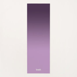 紫グラデーションのマットの流れ色、地面に落ち着いて ヨガマット