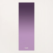 紫グラデーションのマットの流れ色、地面に落ち着いて ヨガマット (裏面)