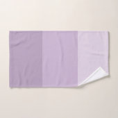 紫グラデーションストライプの バスタオルセット (ハンドタオル)