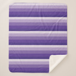 紫グラデーションストライプ色の シェルパブランケット