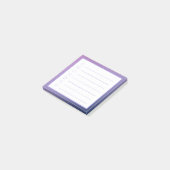 紫グラデーションミニマリストチェックリスト ポストイット (アングル)