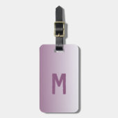 紫グラデーションモダン- ラゲッジタグ (正面縦)