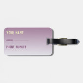 紫グラデーションモダン- ラゲッジタグ (裏面横)
