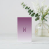 紫グラデーションモダン- 名刺 (スタンド正面)