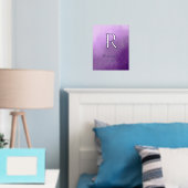 紫グラデーション氏名成立年実在 箔ポスター (インサイチュ (寝室))