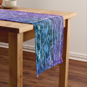 紫グラデーション液アクリルアート ショートテーブルランナー (インサイチュ)