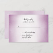 紫グラデーション結婚式招待状rsvp 招待状 (正面/裏面)