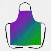 紫グラデーション緑 エプロン (正面)