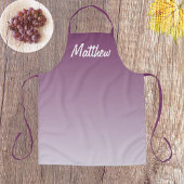 紫グラデーション製パーソナライズされたエプロン エプロン