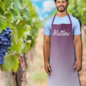 紫グラデーション製パーソナライズされたエプロン エプロン