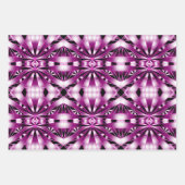 紫グラデーション透視投影カラー塗り潰しスケッチ ラッピングペーパーシート (正面)