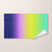 紫グラデーション黄色の緑の春夏のカラーリング バスタオルセット (ハンドタオル)