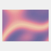 紫グラデーション黄色ピンク柄ギフト ラッピングペーパーシート (正面)