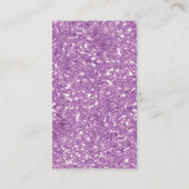 紫グリッターおむつラッフルベビーシャワーエンクロージャ エンクロージャーカード (裏面)