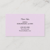 紫グリッター金ゴールド水彩名刺 名刺 (裏面)