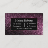 紫グリッター 名刺 (裏面)