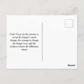 紫グリーンイエローメモリアルメモリアルカード ポストカード (裏面)