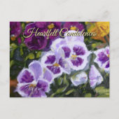 紫グリーンイエローメモリアルメモリアルカード ポストカード (正面)