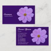 紫コスモス – 深い紫330066 名刺 (正面/裏面)