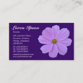 紫コスモス – 深い紫330066 名刺 (裏面)