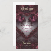 紫ゴシックハート001 サンキューカード (正面/裏面)