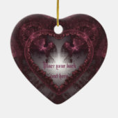 紫ゴシックハート001 セラミックオーナメント (裏面)