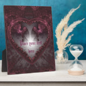 紫ゴシックハート001 フォトプラーク (側面)