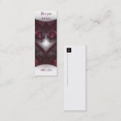 紫ゴシックハート001 – ブックマーク スキニー名刺 (正面/裏面)