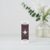 紫ゴシックハート001 – ブックマーク スキニー名刺 (スタンド正面)