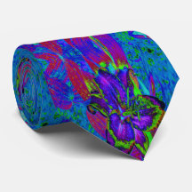 紫サイケデリックとライムグリーンリリー