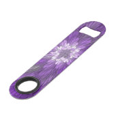 紫サイケデリック花抽象芸術フラクタル スピード栓抜き (正面アングル)